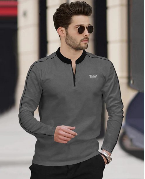 Men Henely & High Neck Full Sleeve T-shirts
