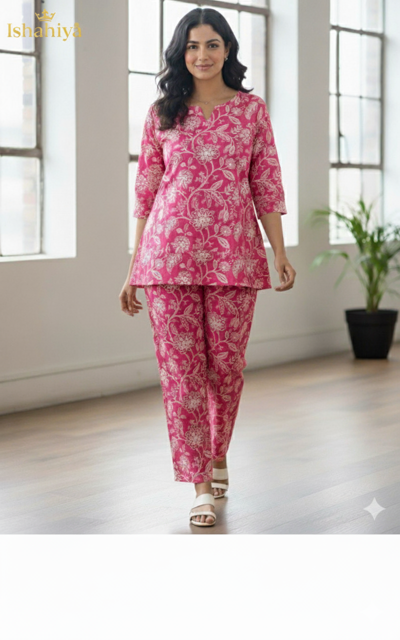 Co-Ord Set Ready to Wear Ethnic Look