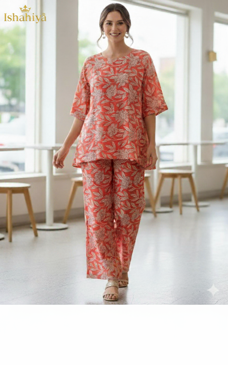 Co-Ord Set Ready to Wear Ethnic Look