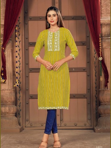 Rasian Silk Embroidered Kurtis
