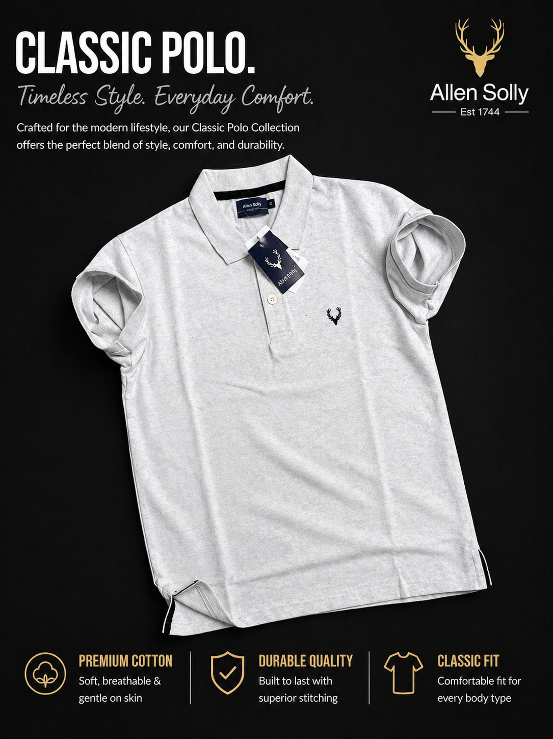 Allen Solly Red Polo t-Shirt,