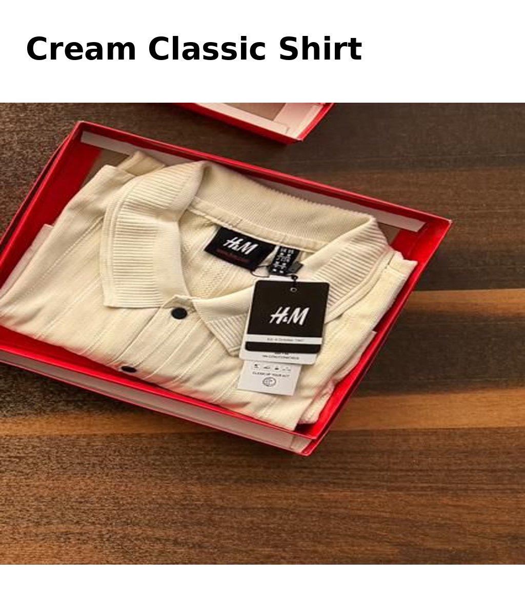 🟣 H&M Classic Maroon Shirt – Premium Edition